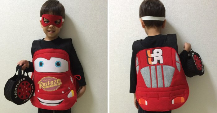 Lightning mcqueen diy costume